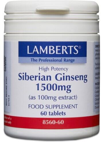Lamberts Siberian Ginseng 1,500 mg 60 Tablets