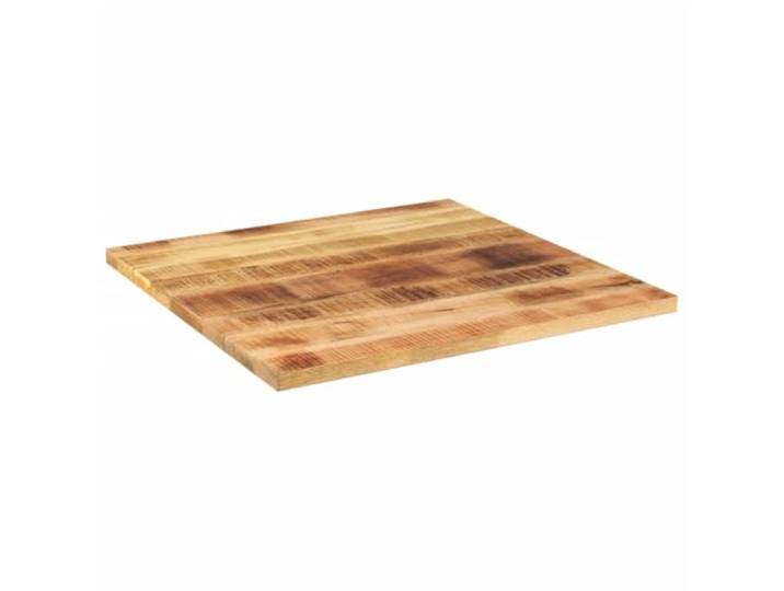 KLGBNCVE Tischplatte 90x90x2,5 cm Quadratisch Massivholz Mango Rustikales Design, Robustes Tropenholz, Einfache Reinigung, Vielseitig Kombinierbar