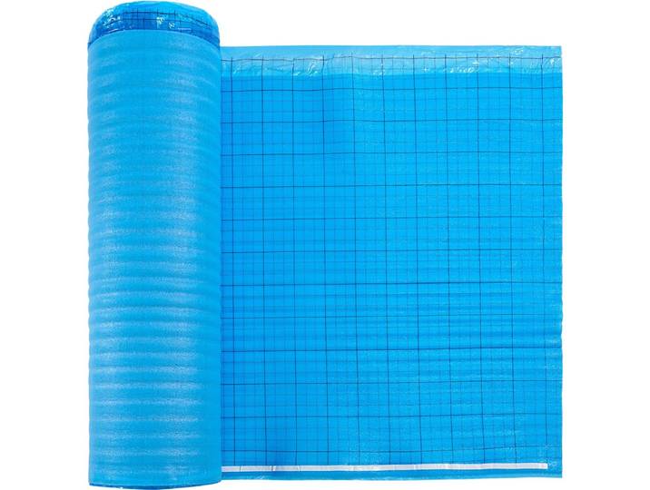 VEVOR 18\,6 M² Contactgeluidsisolatie 3-In-1 Isolatieondervloer 3 mm voor Laminaatvloeren Blauw