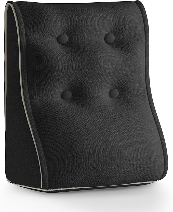 WOWMAX Modular Linked Back Pillows Black