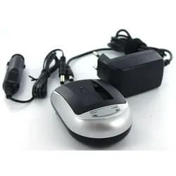 AGI Ladegerät kompatibel mit Sony HDR-PJ780VE (Kamera Akku Ladegerät), Kamera Stromversorgung, Silber