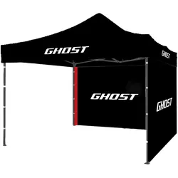 Ghost Zelt GHOST inkl. 2 Seitenwände | schwarz, 3x3m, mit Transporttasche