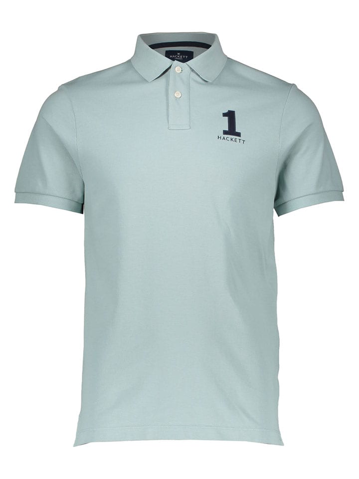 Hackett London Poloshirt in Hellblau - S