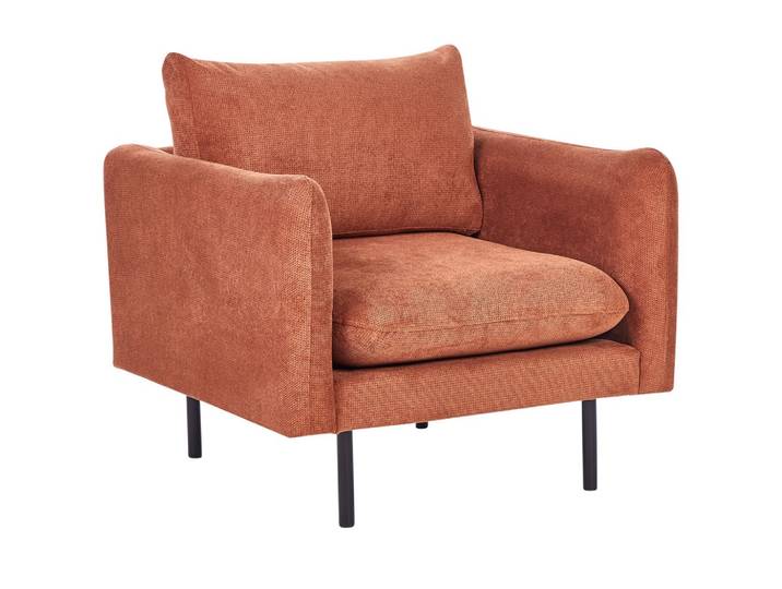 SESSEL Chenillegewebe Goldbraun Vinterbro