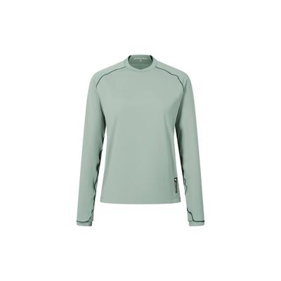 Funktionsshirt ENDURA "ALLTRACK ROAM", Damen, Gr. L, grün (sage grün), Obermaterial: 87% Polyester PES. 13% Elasthan EL., uni, relaxed fit, Rundhals, Shirts Funktionsshirt, mit kühlender Technologie