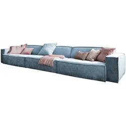 RIESENSOFA SAMU Hellblau Webstoff