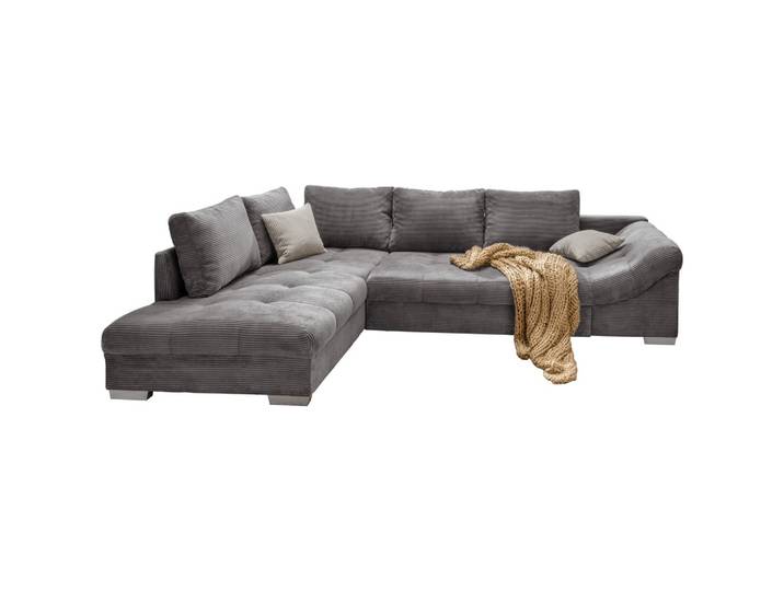 Wohnlandschaft Alvito Grau Cord