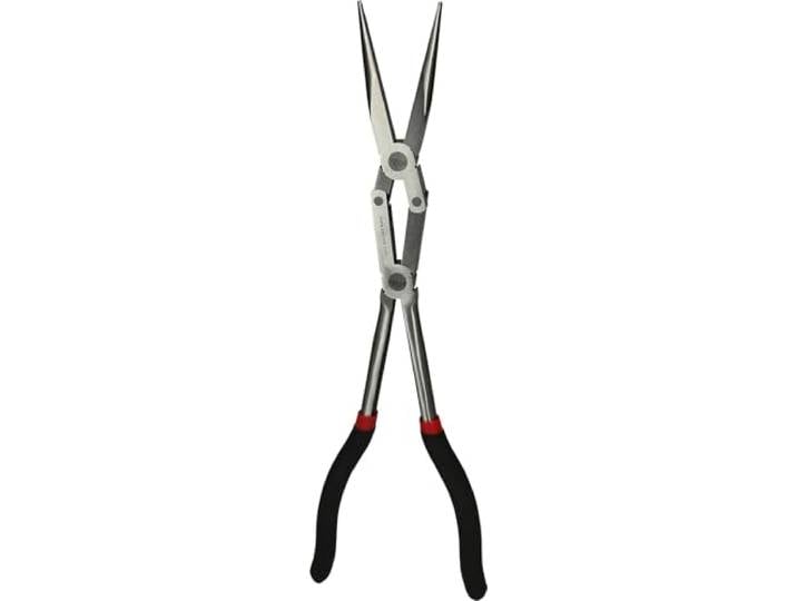 KS Tools 500.7161 Pince Plate à Double Articulation - L. 340 mm Pince demi-ronde à double articulation\, L. 340 mm\, chrome vanadium