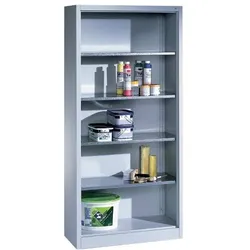 CP Stahlregal »CP 8922-02« - 60 cm tief grau, 195x60 cm