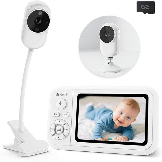 NUOTUN Babyfoon Camera Baby Monitor Wit - 13,5 cm