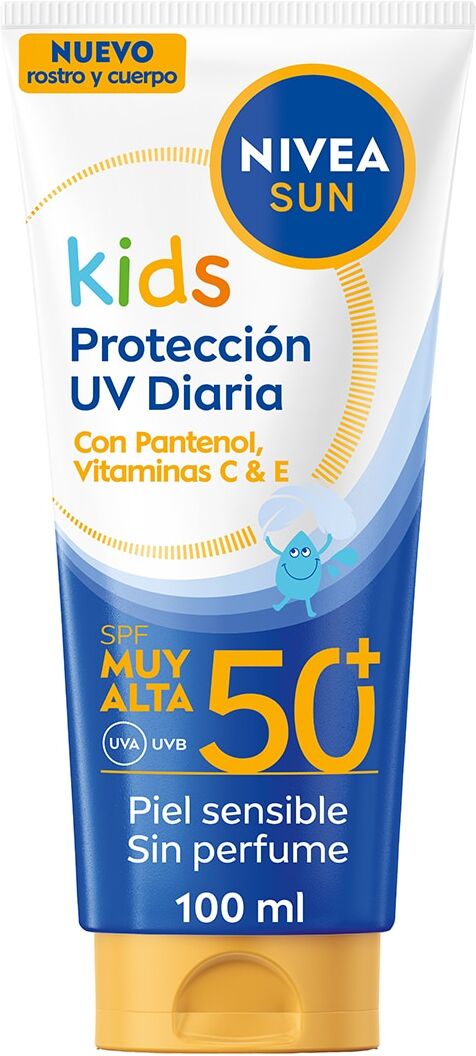 Nivea Rostro Y Cuerpo Kids Protección Uv Diaria Spf 50+ .