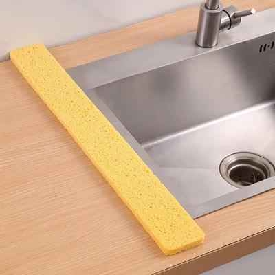 Inspired Finds Kitchen Sink Sink Splash Guard Mat Water Absorbent Countertop Drying Pad With Multipurpose Dishwashing Sponges yellow 23.23x2.76in