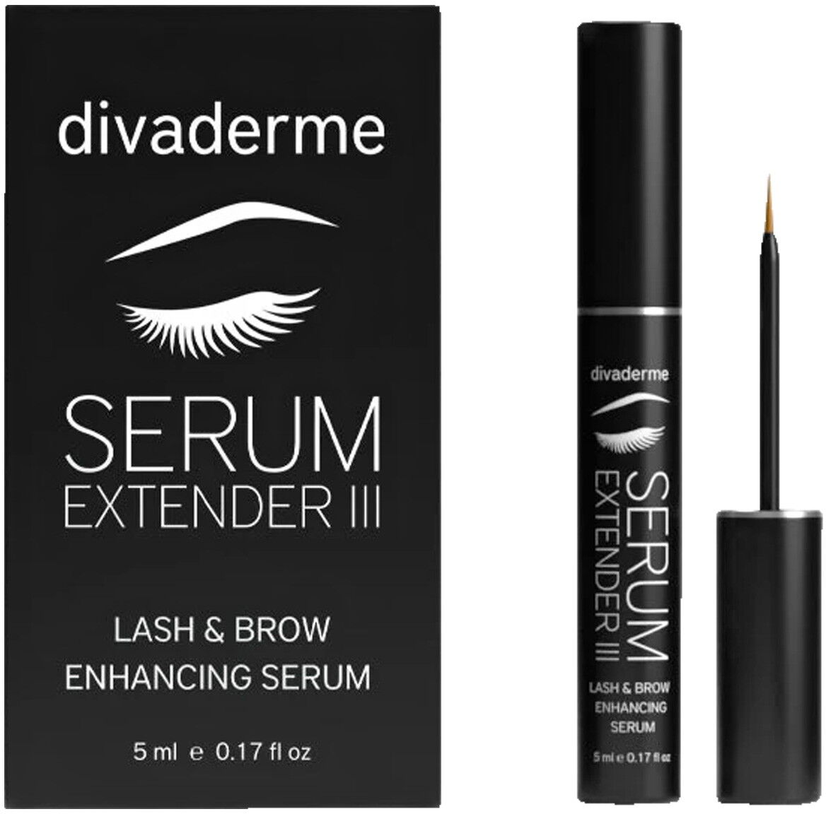 5ml Divaderme Serum Extender III Lash & Brow Enhancing Serum