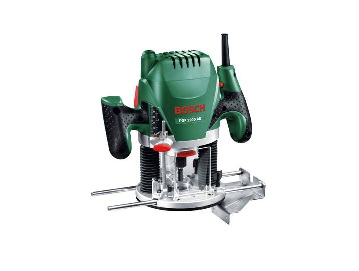 Oberfräse BOSCH HOME & GARDEN POF 1200 AE , grün (weiß, neutral), B:280mm H:160mm L:297mm, Fräsmaschinen, Oberfräse