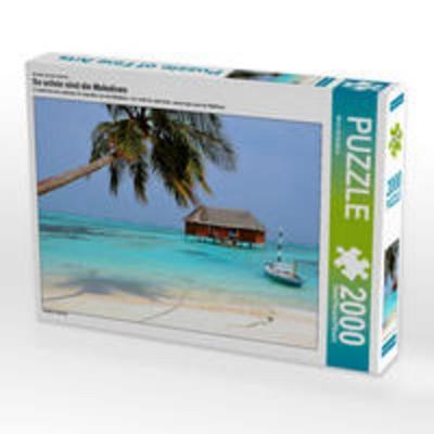 CALVENDO Puzzle So schön sind die Malediven 2000 Teile Lege-Größe 90 x 67 cm Foto-Puzzle Bild von Nina Schwarze