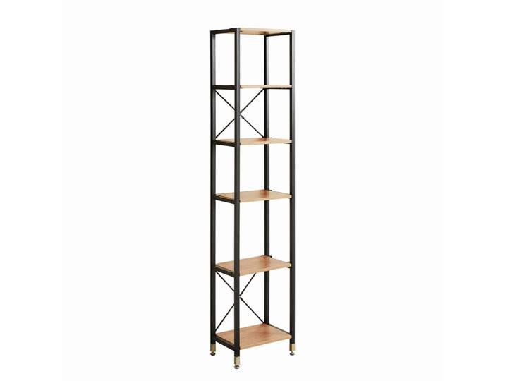 Regal, 45x210x30 cm, Massivholz Akazie, Mehrere Böden, Klassisch & Modern, Möbilia