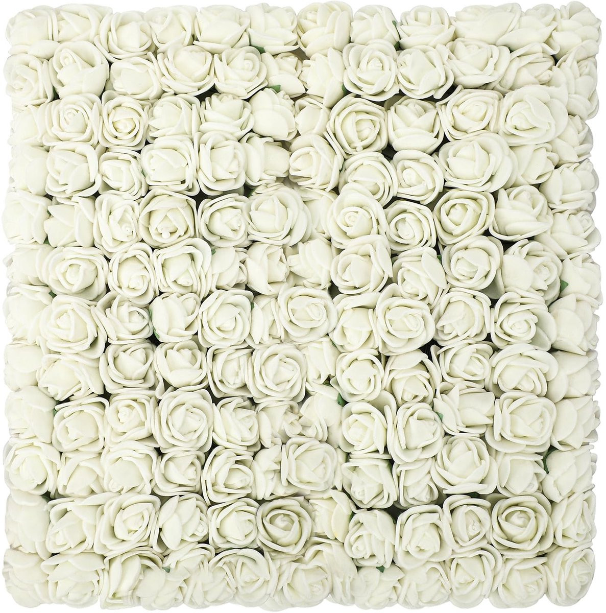 Cosensi Dailygoods Mini Schuimrozen - Wit - 144 Stuks - Kunstmatige Rozen voor Knutselen en Decoratie