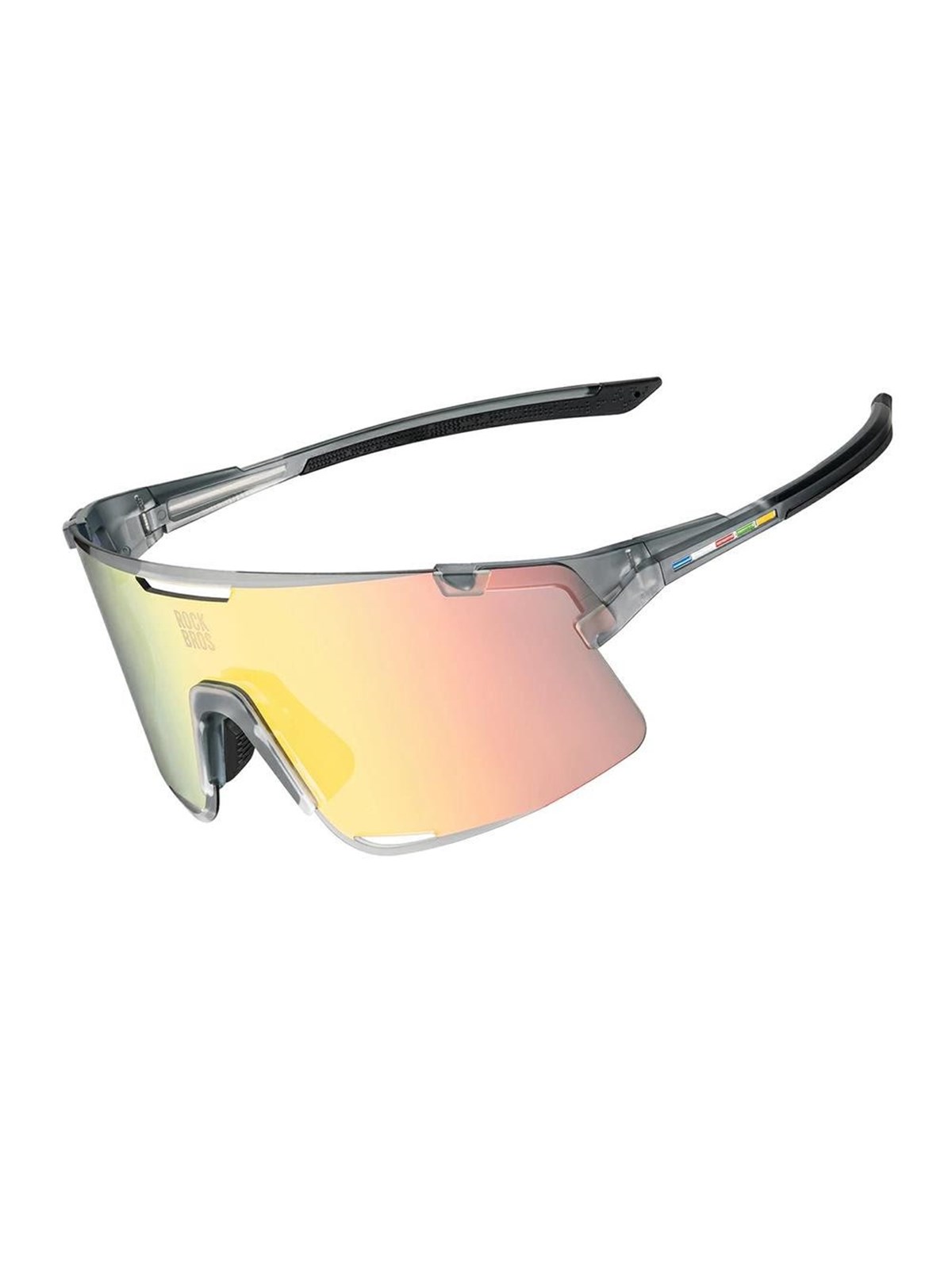 Rockbros SP338 ROAD TO SKY Cycling Glasses with Interchangeable Lenses - Gray