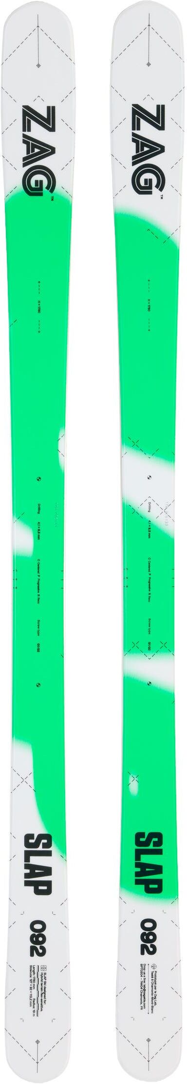 Zag  - Slap 92 Green - 185 - Ski