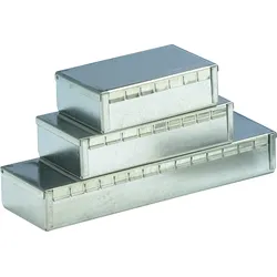 TEKO 392 - Stahlblechgehäuse, 83 x 68 x 28 mm, silber