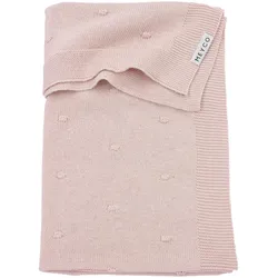 Meyco, Babydecke, Babydecke gross Mini Knots - soft pink - 100x150cm (150 x 100 cm)