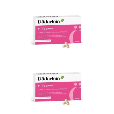 Döderlein P-M-S Biotic Laktobazillen+Mönchspfeffer 2x 2x28 St Kapseln