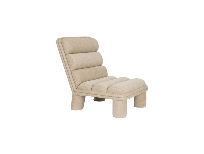 Fauteuil lounge beige Fern