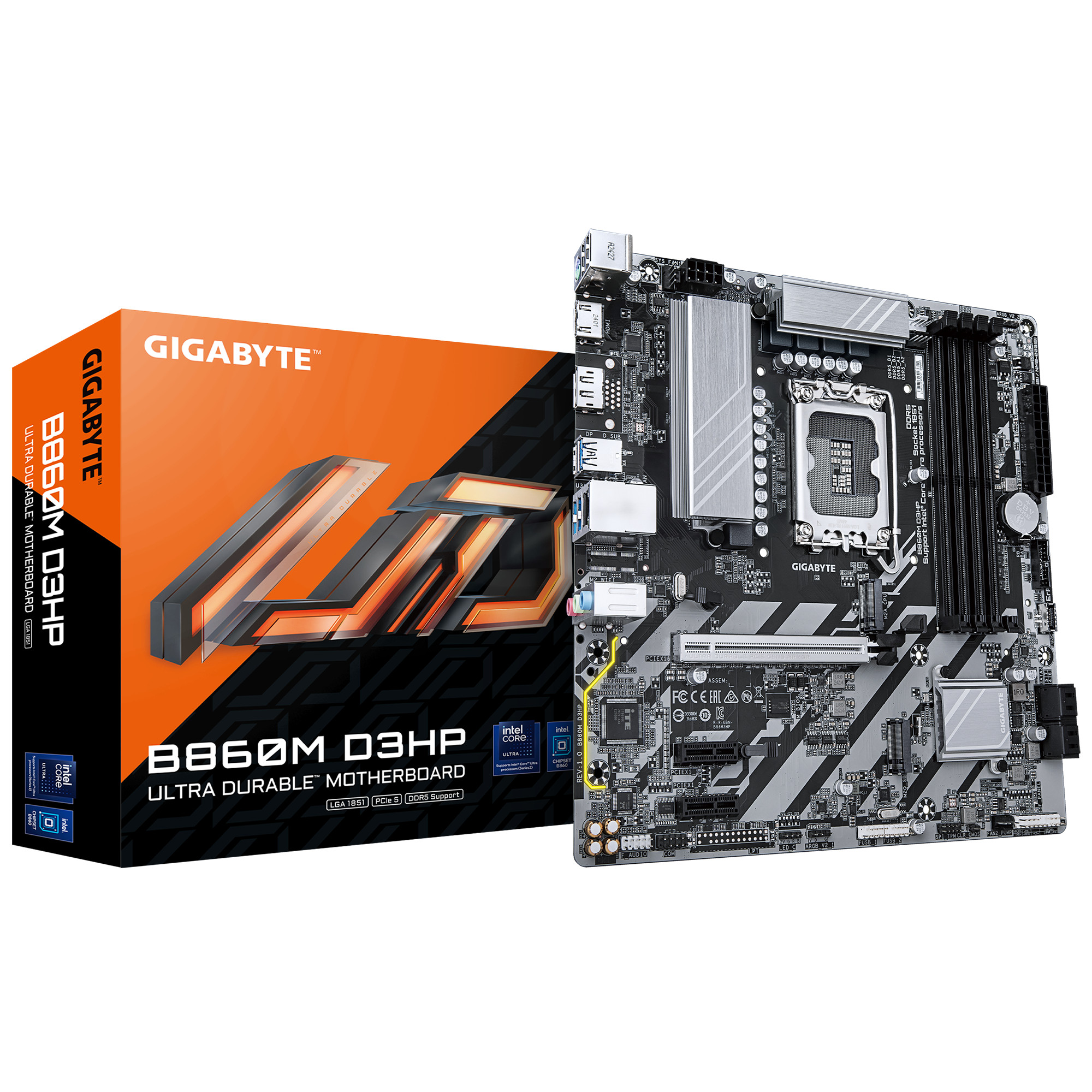 GIGABYTE B860M D3HP Micro-ATX Mainboard - Sockel 1851