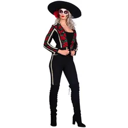 Wilbers Damen Mariachi Kostüm, schwarz (48)