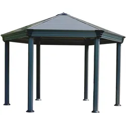 Palram - Canopia  Roma 4 X 3.6 Gartenpavillon, anthrazit, bronze