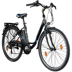 Zündapp Z505 E Bike Damen 28 Zoll Pedelec 160 - 185 cm 6 Gang Damenfahrrad E Fahrrad Hollandrad mit Licht