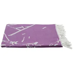 my Hamam Handtuch Hamamtuch als Strandtuch "Marmor" - myHamam | lila