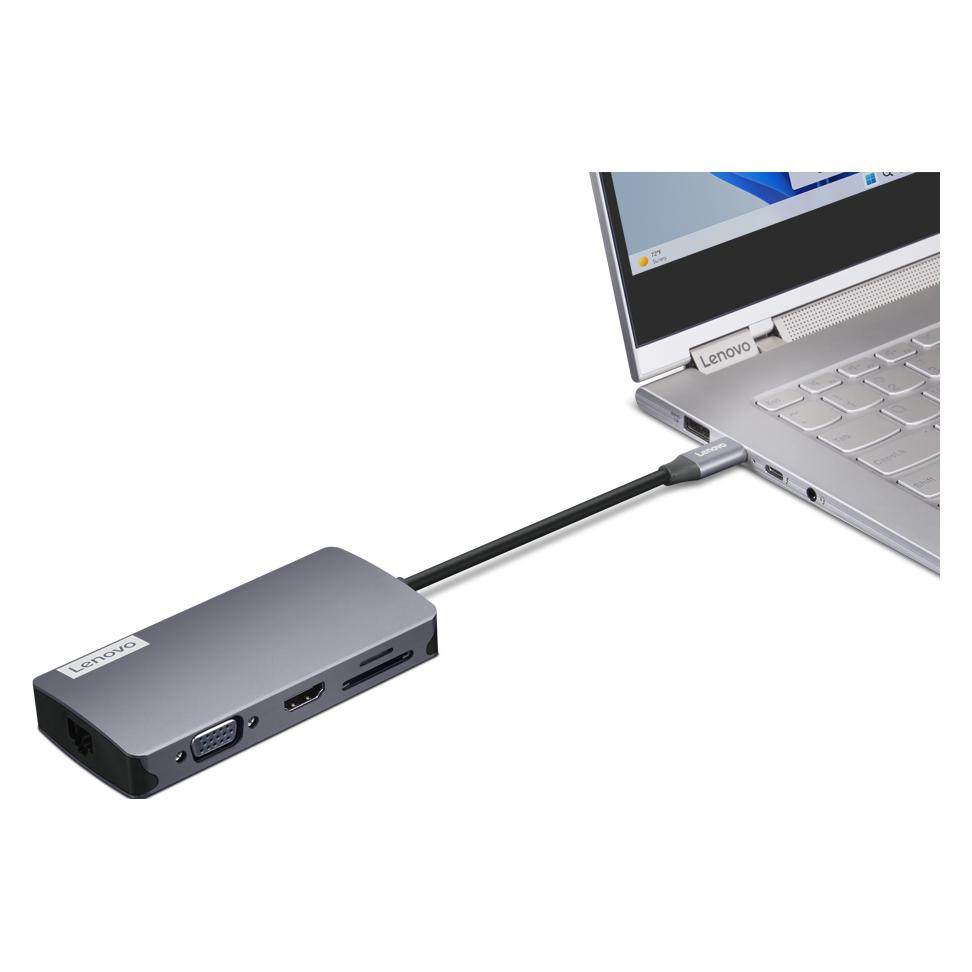 Lenovo 150 USB-C Travel Dock (USB-C, 4 Ports) (GX91M73946)