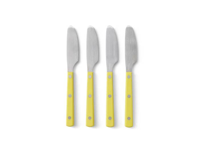 HKliving - 70's Buttermesser, lemon (4er-Set)