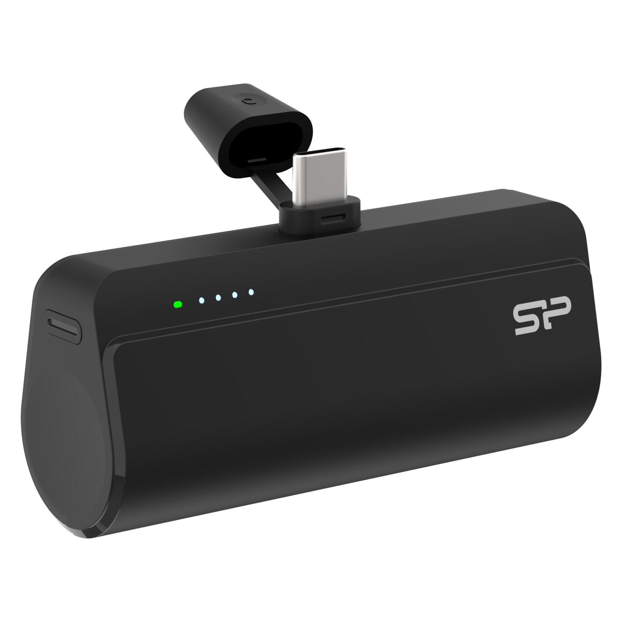 Silicon Power Power Bank QD50 5000mAh Quick Energy, Black (5000 mAh, 20 W, 18.50 Wh) (SP5K0MAPBKQD500K)