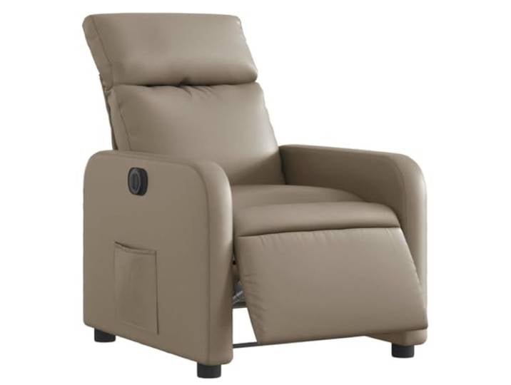 vidaXL Relaxsessel Elektrisch Cappuccino-Braun Kunstleder