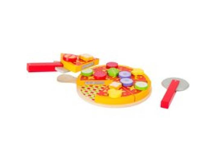 Schneide Pizza-Set aus Holz
