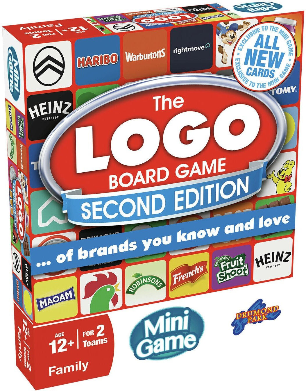 Drumond Park LOGO 2 Mini Board Game for 2-4 players, Ages 12+, Compact Travel Edition