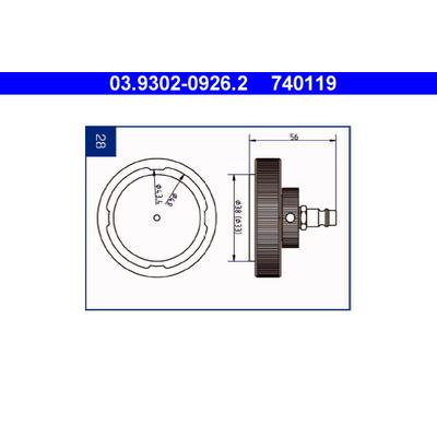 ATE Entlüfterstutzen 03930209262