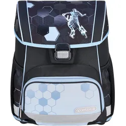 herlitz Schulranzen-Set Loop Plus Cyber Soccer grün 17,0 l
