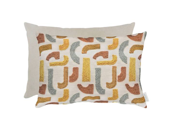 Cousin Rio Multicolore/Jaune 35 x 50cm Tissu mélangé