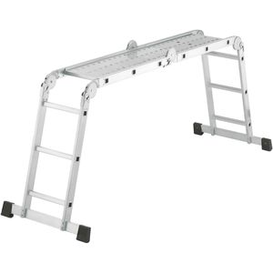 Hailo Gelenkleiter M60, 7412-037, Länge 3,35m, mit Plattform, 4 x 3 Sprossen