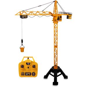 JAMARA Baustellenfahrzeug Turmdrehkran Crane XXL, ferngesteuert, mit Akku & Fernsteuerung, Höhe 128 cm
