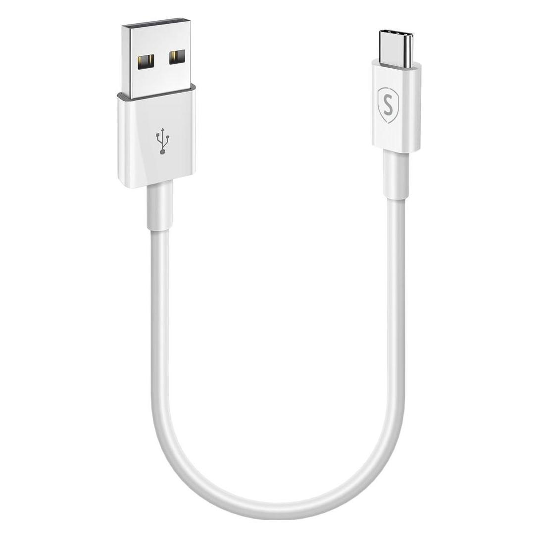SIGN USB-C Cable for Fast charge 5V, 3A, 0,25 m - White (0.25 m) (SN-USBC025WHITE)