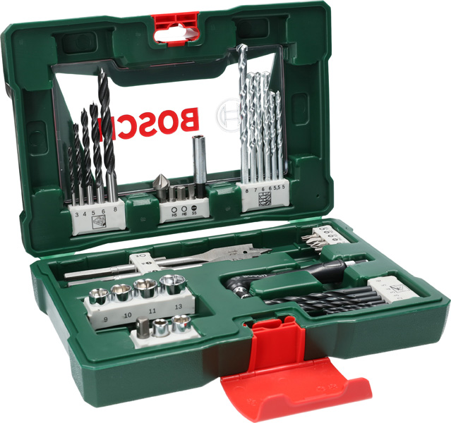 Bosch 41-teiliges V-Line Bohrer- und Bit-Set mit Winkelschraube 2607017316