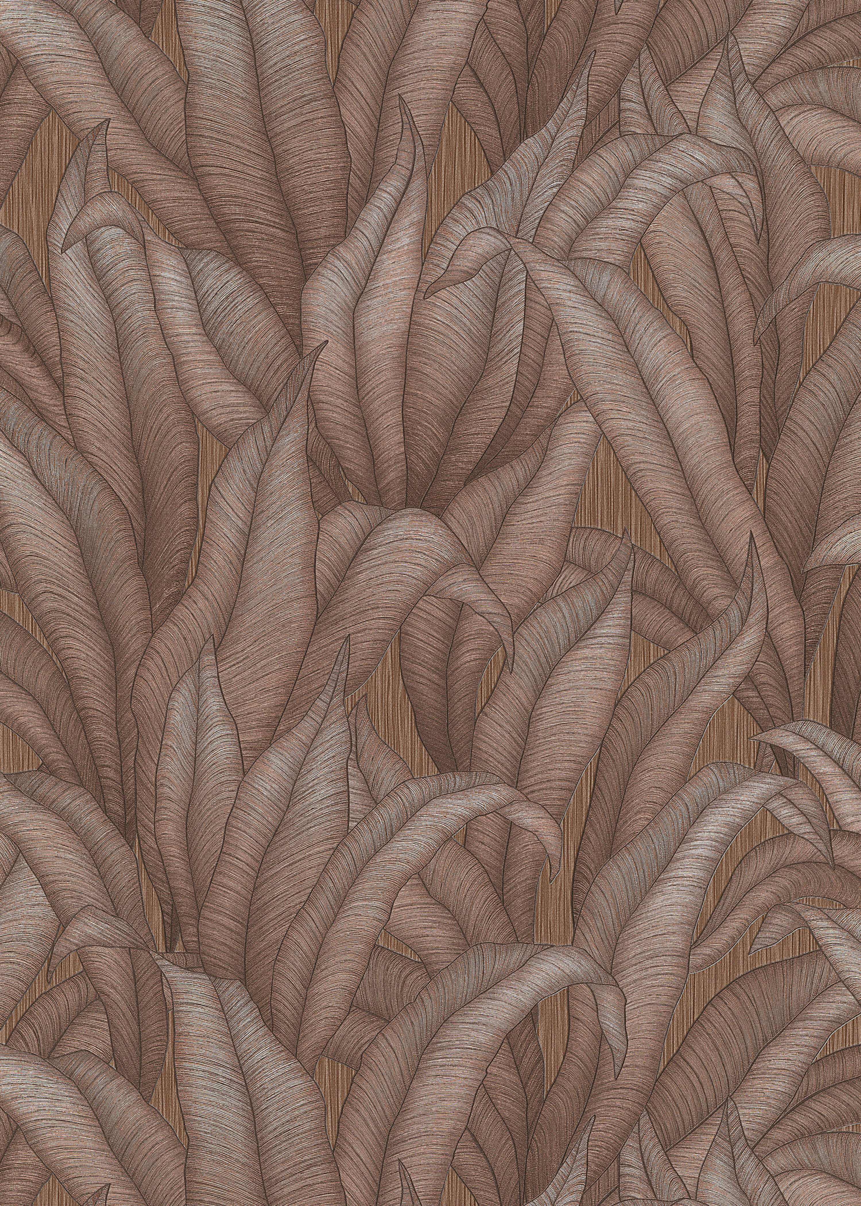 Fashion for walls "Sansibar" floral geprägt Phthalate frei bronze B/L: 0,53m x 10,05m, Rollen: 1