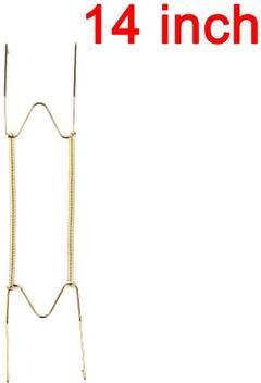Useful Little Things Adjustable Invisible Plate Hanger Spring Display Hook For Decorative Plates And Wall Art 14 In