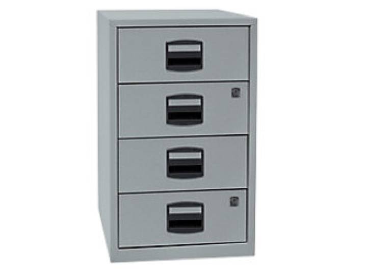 Bisley Home Beistellschrank 3 Schubladen Silber 413 x 400 x 672 mm