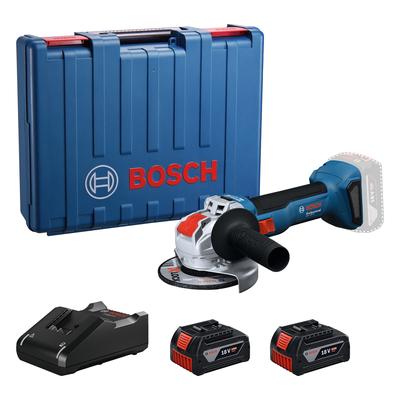 Akku-Winkelschleifer BOSCH PROFESSIONAL "GWX 18V-8 Professional solo", blau, Schleifmaschinen, ohne Akku und Ladegerät