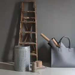 Kaminholztasche Bigi 50cm taubengrau 17